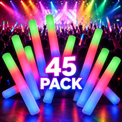 45pcs glow sticks bulk