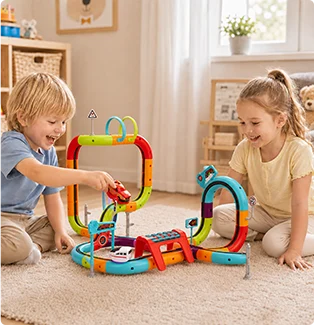 a children toy race track set 