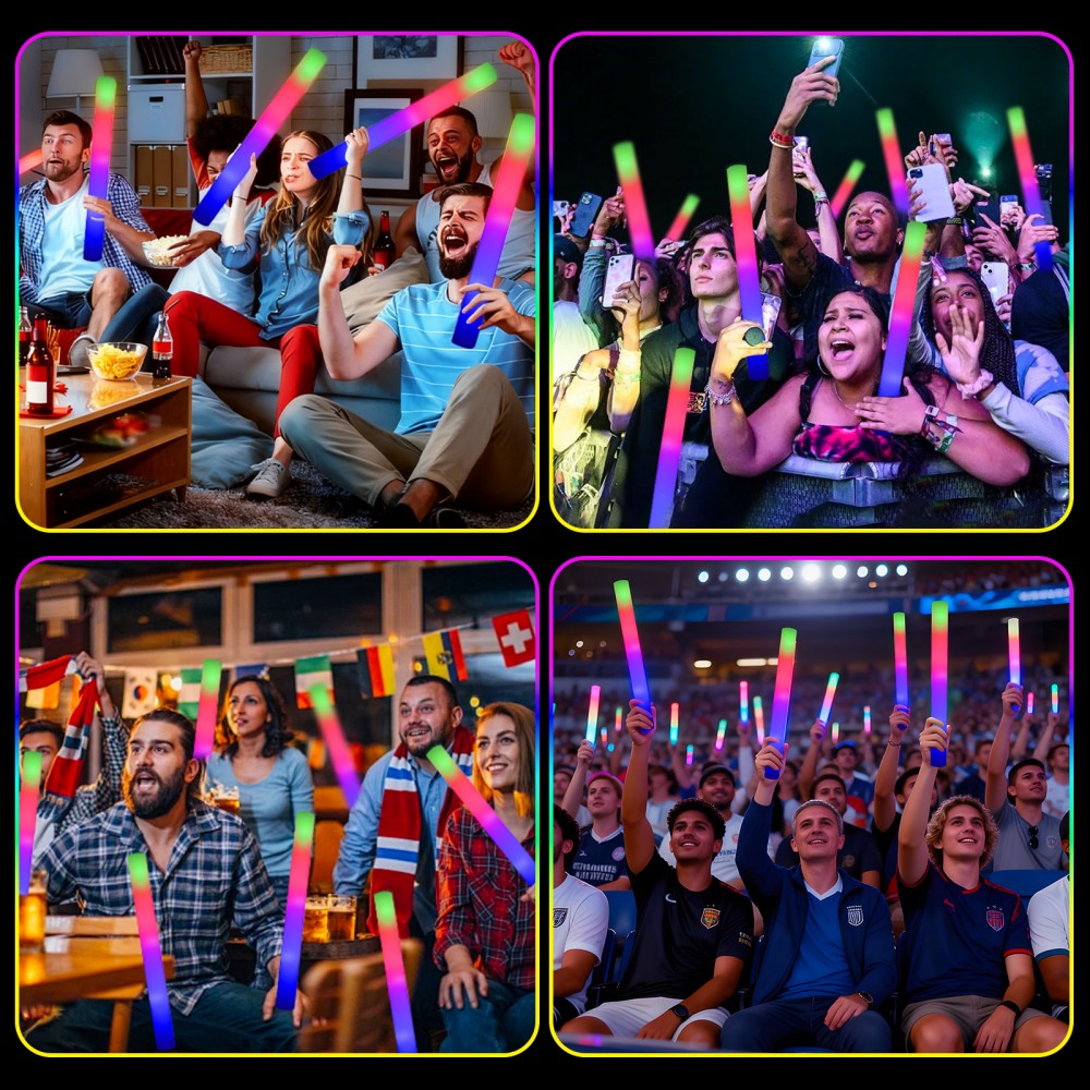 LED foam glow sticks sports viewing multi‑scene